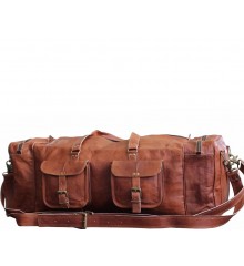 9. Duża torba podróżna 'Vintage Traveler Sack XL" skóra naturalna vintage, rozmiar 28"